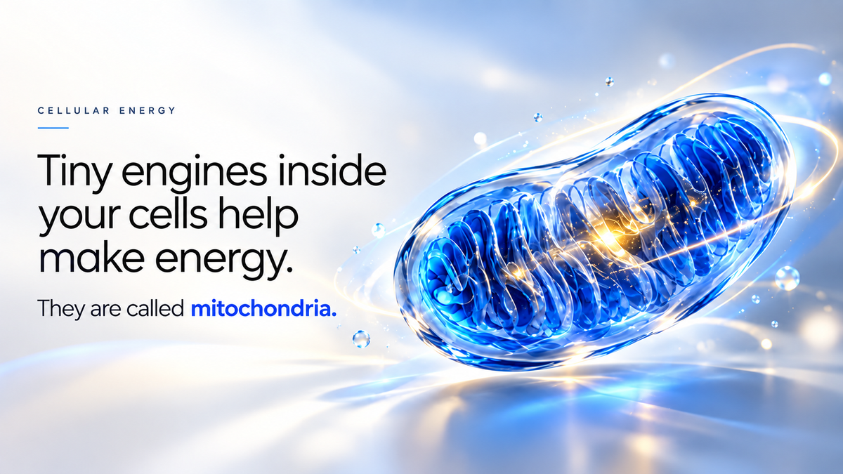 A single mitochondrion, the small engine inside nearly every cell