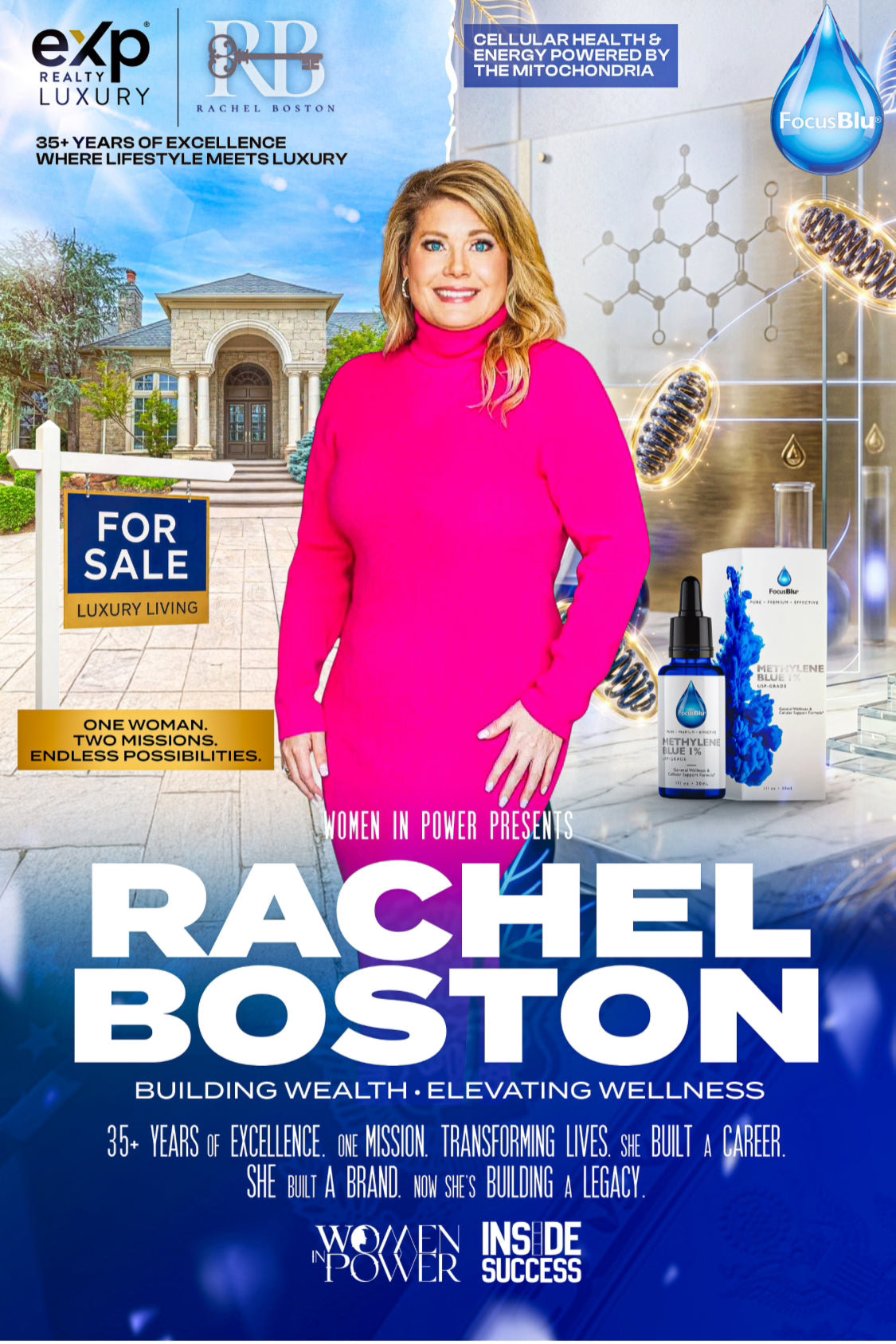 FocusBlu Founder Rachel Boston Featured on Women in Power: The Woman-Owned Supplement Brand Redefining Second Act Success