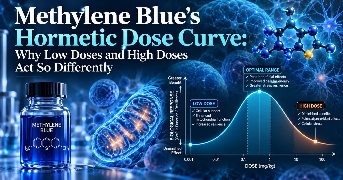 Methylene Blue's Hormetic Dose Curve: Why Low Doses and High Doses Act So Differently