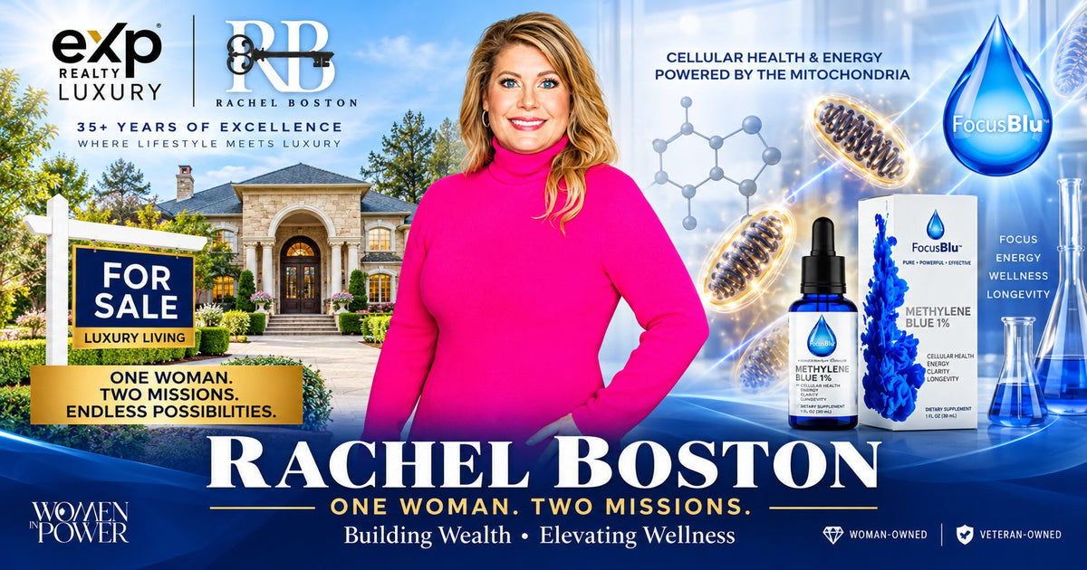FocusBlu Founder Rachel Boston Featured on Women in Power: The Woman-Owned Supplement Brand Redefining Second Act Success